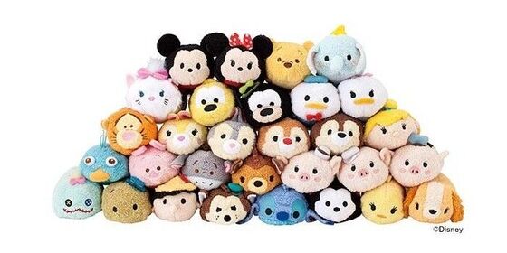 Giocattoli caldi della peluche della raccolta di Disney Tsum Tsums per la borsa di Keychain del pulitore dello schermo del telefono cellulare