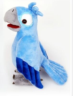 Rio 2 giocattoli della peluche del fumetto farciti gioiello del ragazzo blu per la promozione ed i regali