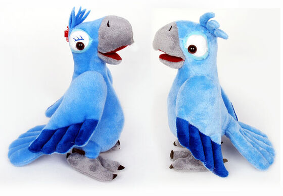 Rio 2 giocattoli della peluche del fumetto farciti gioiello del ragazzo blu per la promozione ed i regali