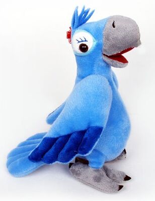 Rio 2 giocattoli della peluche del fumetto farciti gioiello del ragazzo blu per la promozione ed i regali