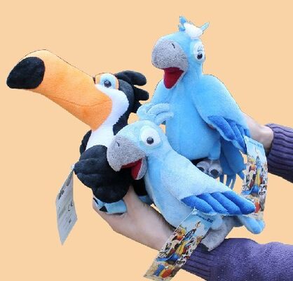 Rio 2 giocattoli della peluche del fumetto farciti gioiello del ragazzo blu per la promozione ed i regali