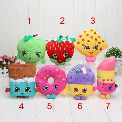 Shopkins ha ordinato i giocattoli ASTM-963 sveglio rosso della peluche del fumetto dei caratteri