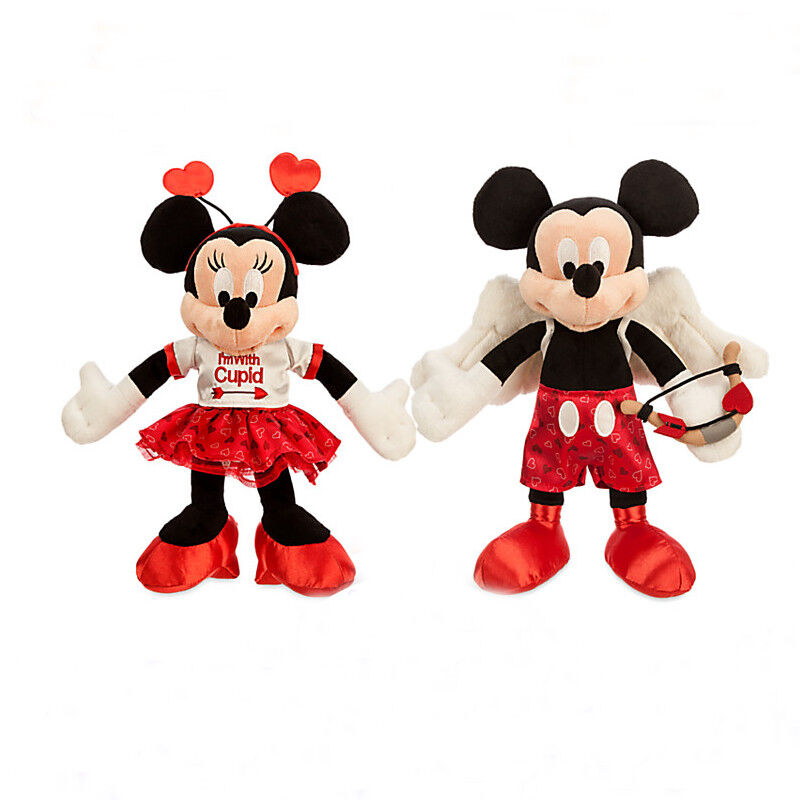 La peluche rossa di Disney di Topolino di giorni di S. Valentino gioca l'abitudine a 9 pollici