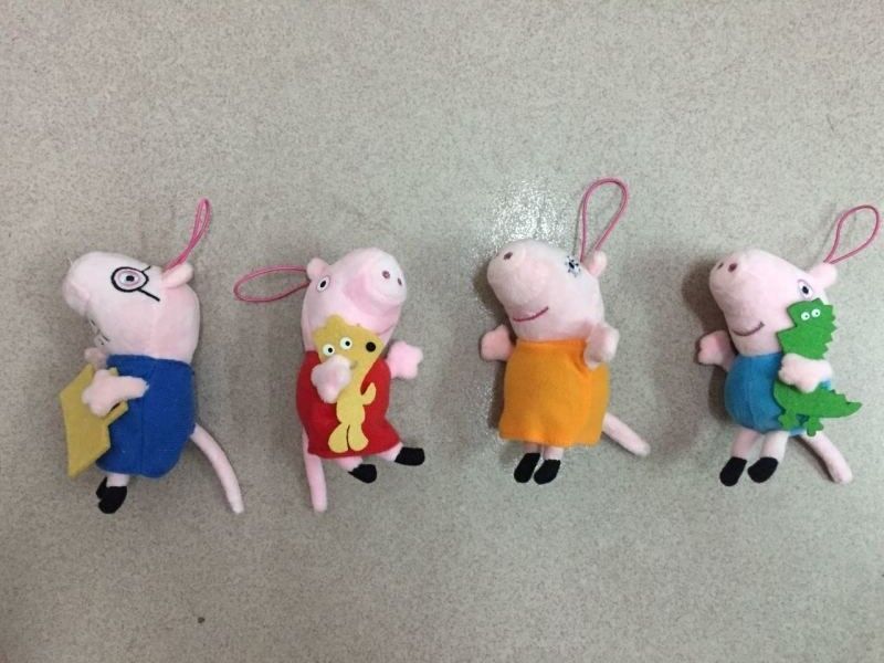 Giocattoli farciti Keychain del giocattolo della peluche del maiale di Peppa per i regali di promozione