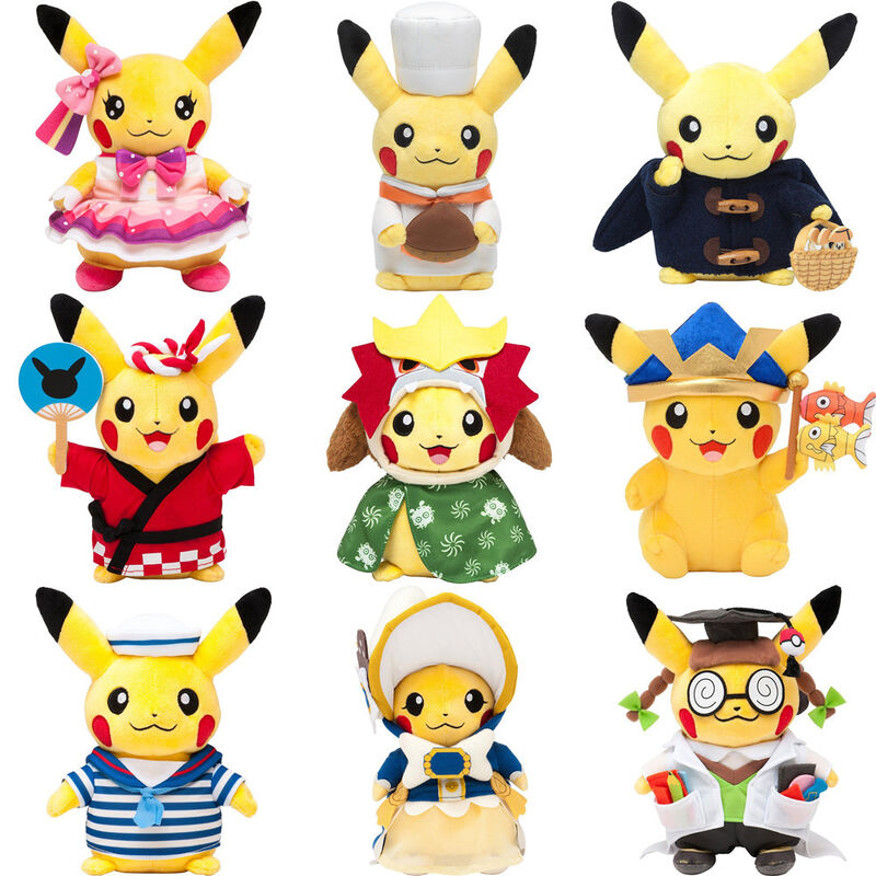 I nuovi personaggi dei cartoni animati Pokemon hanno farcito i giocattoli 8inch della peluche per la macchina del giocattolo di vendita della gru