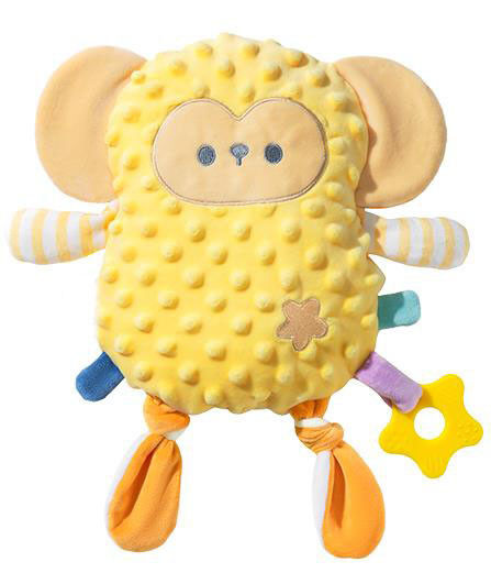 Giocattoli svegli del bambino della peluche del gatto della giraffa con la tettarella infantile del giocattolo della peluche del capezzolo