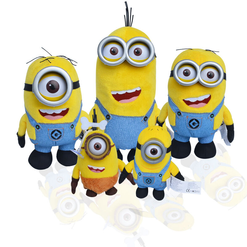 Spregevole me 3 peluche del fumetto dell'occhio dei servi 3D gioco i giocattoli della peluche del bambino di giallo 18cm