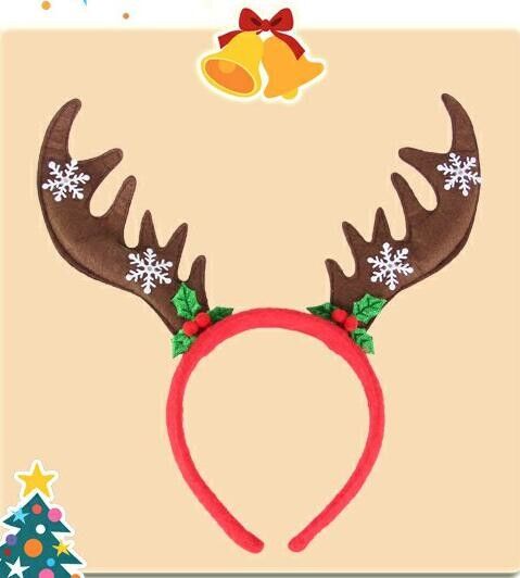 Forcella adorabile della fascia di fermaglio per capelli della peluche di Natale per giocare