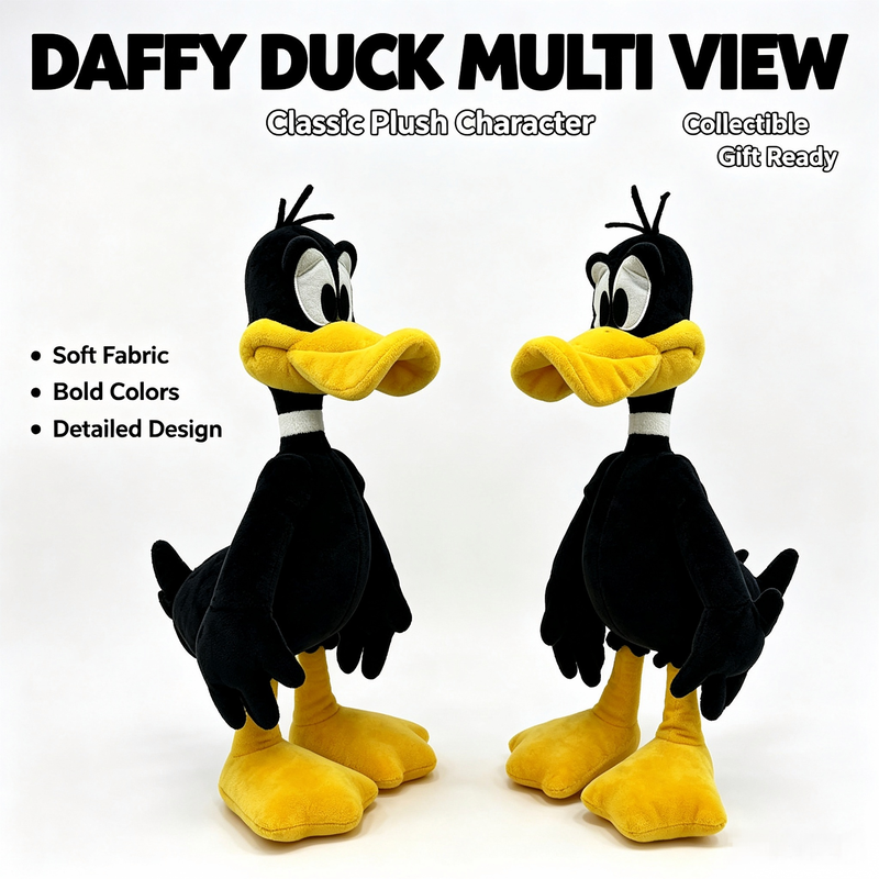 Peluche di Daffy Duck dei Looney Tunes Disney con 100% cotone PP