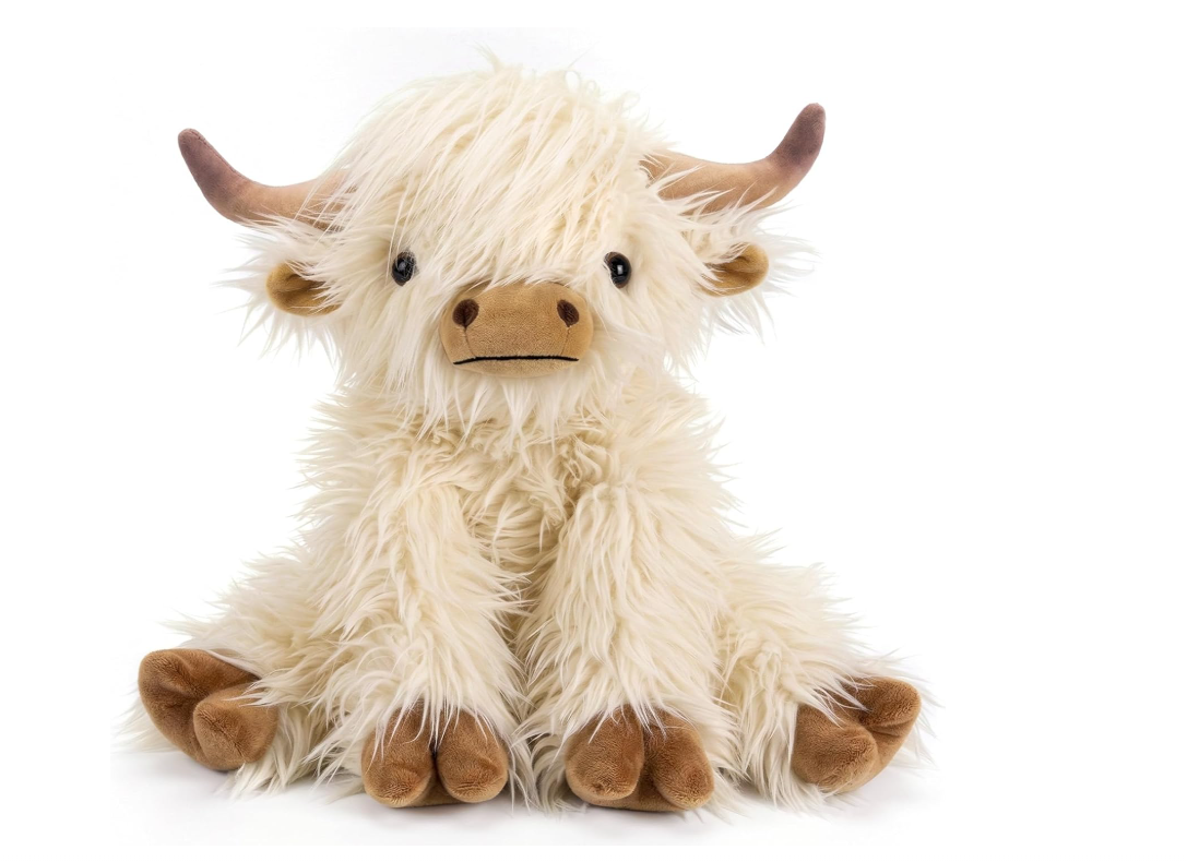 Cute Highland Cow Companion giocattoli per animali di peluche per marchi globali