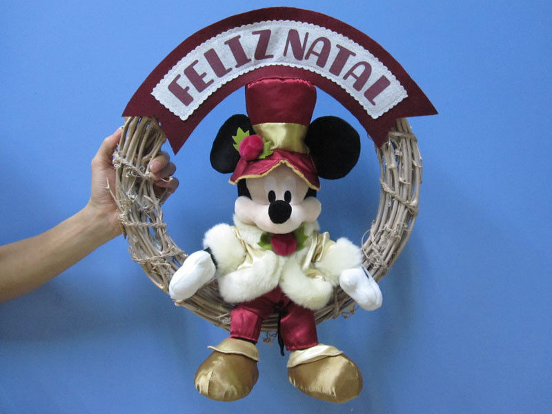 La peluche di Mickey Mouse Disney gioca con la corona/giocattoli farciti festa di Natale
