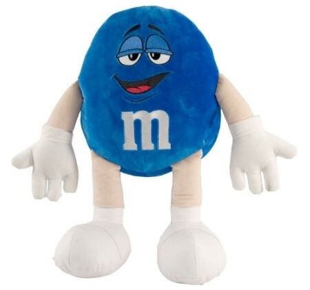 Giocattoli farciti M&M blu medi, piccoli animali adorabili della peluche per i bambini