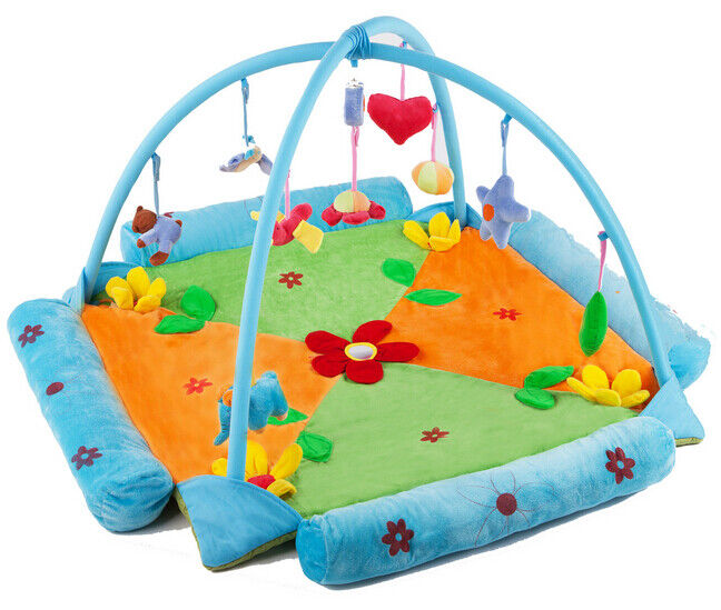 Palestre adorabili del gioco del bambino blu del fiore, palestre dell'interno del gioco per i bambini