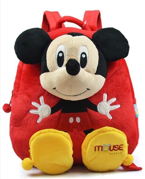 borse di scuola rosse dello zaino del bambino di 14inch Mickey Mouse, per i bambini ed i regali di promozione