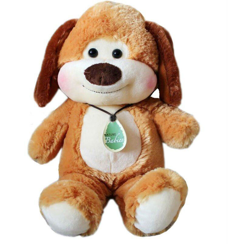 Cane adorabile della peluche degli animali farciti dei bambini a 10 pollici piccolo con il distintivo