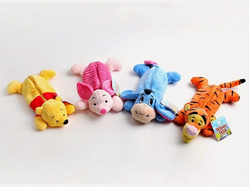 Sacchetto della matita della peluche del fumetto di Disney, sacchetto animale della matita della chiusura lampo