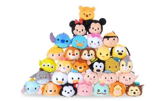 Giocattoli caldi della peluche della raccolta di Disney Tsum Tsums per la borsa di Keychain del pulitore dello schermo del telefono cellulare